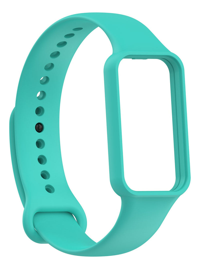Pulseira De Silicone Para Xiaomi Smart Mi Band 8 Active Cor Verde/água