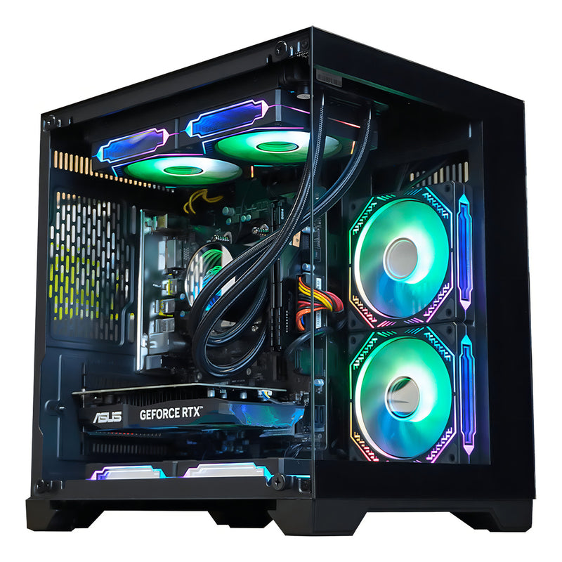 Gabinete Gamer Hayom Aquário Com 4 Cooler Fan Led Rgb