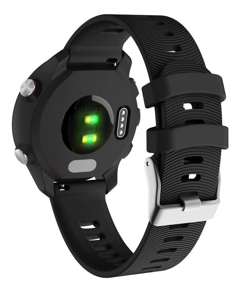 Pulseira Silicone Garmin Forerunner 245 645 Music Watch Cor Verde-claro Largura 20 Mm