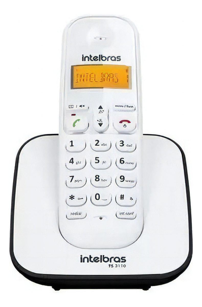 Telefone Sem Fio Intelbras Ts 3110 Preto Visor Luminoso Com Identificação de Chamadas