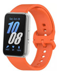 Pulseira Fecho Silicone Para Samsung Galaxy Fit 3 Sm-r390 Cor Nude Largura Da Pulseira 20 Mm