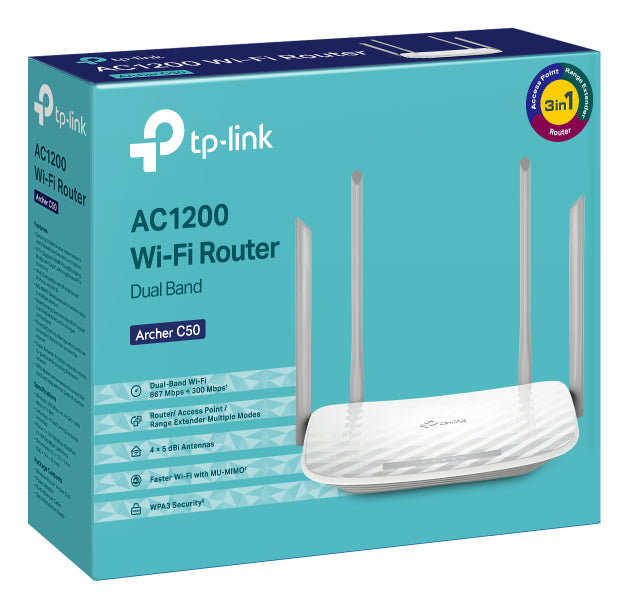 Roteador Wireless Tp-link C20 Dualband Ac1200 Mtp0012 Branco