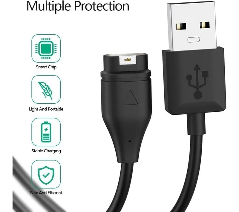 Carregador Usb Compatível Com Garmin 45, 45s E 55 Cor Preto