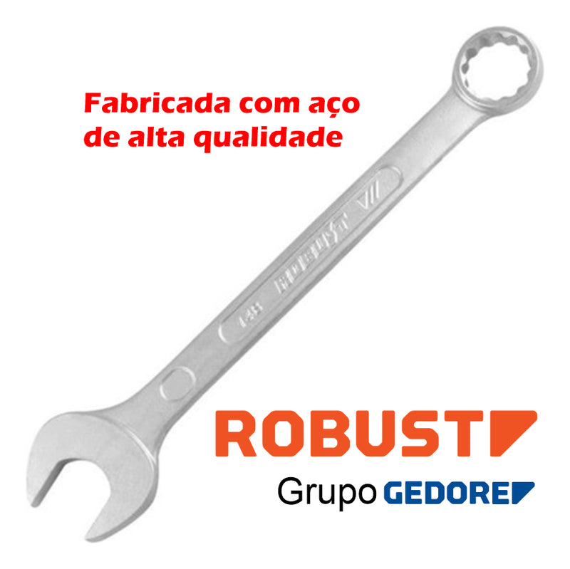 Chave Combinada 17mm Robust S09100170 Cor Prateado