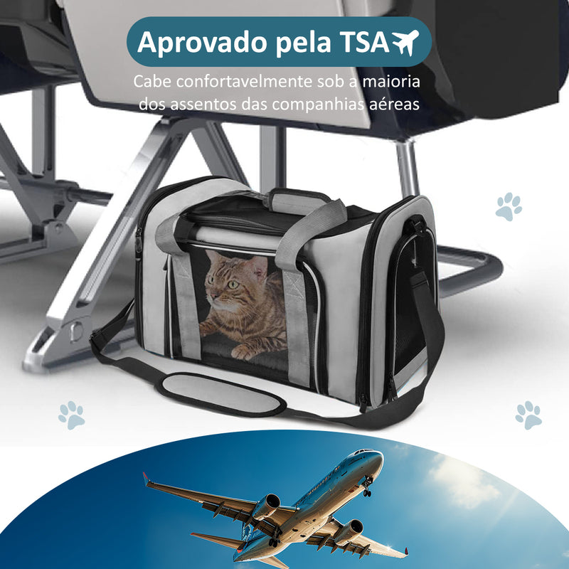 Bolsa Transporte Pet Caixa Transporte Médio Avião Paw Up Cor Verde