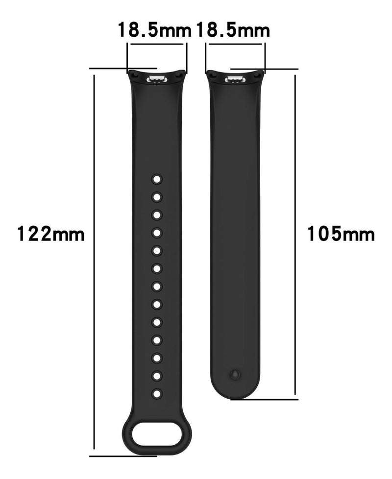 Pulseira Silicone Trava Metal Sport Compatível C/ Mi Band 8 Cor Vermelho