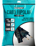 Cabo De Força 10a Bipolar Oitinho Para Impressoras, Fonte Notebook, Ps2, Ps3, Ps4, Ps5 - Gudeltec