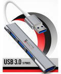 Hub Usb 4 Portas Usb 3.0 5 Gbps Extensor Adaptador Usb 3.0 Computador Pc Notebook Chrome Technology