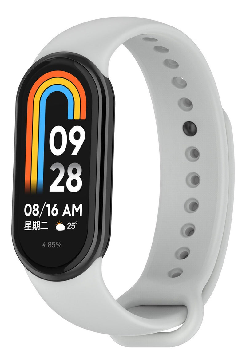 Pulseira Silicone Trava Metal Sport Compatível C/ Mi Band 8 Cor Vermelho