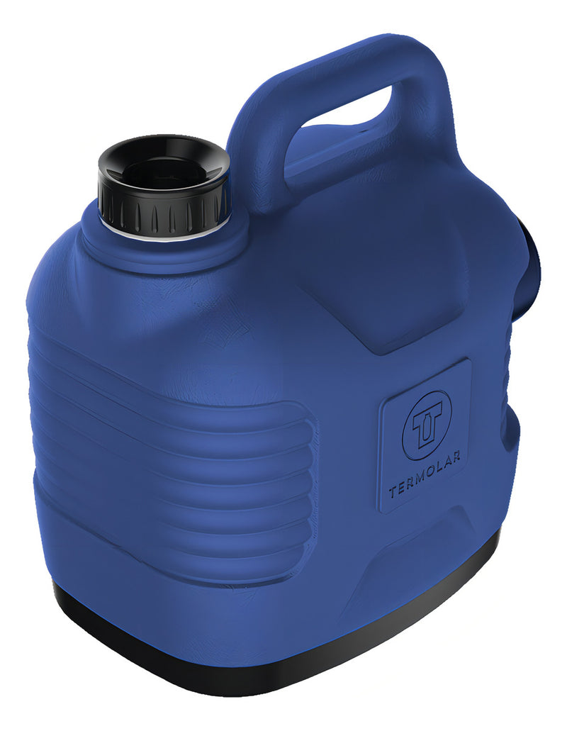 Garrafa térmica Super Thermo Thermolar de 5 litros com tampa primária preta
