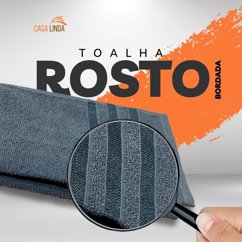 Kit 5 Toalhas De Rosto Para Salão 45x70 - Europa - Color