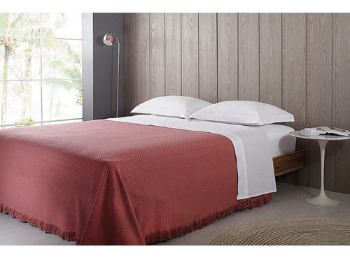 Colcha Casal Buddemeyer In Design 100% Algodão Cinza