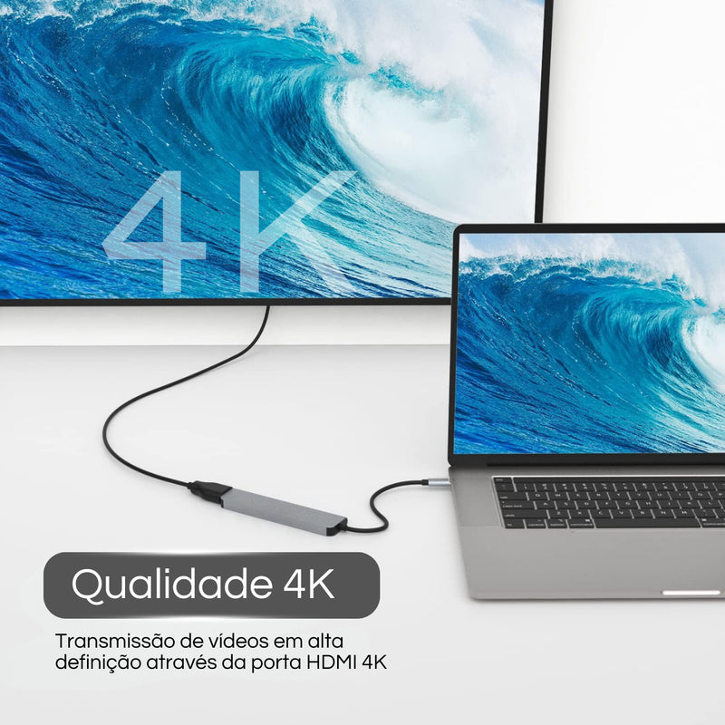 POLARES ZEN1 Adaptador Macbook Hub Usb-c Air M1 M2 Dex