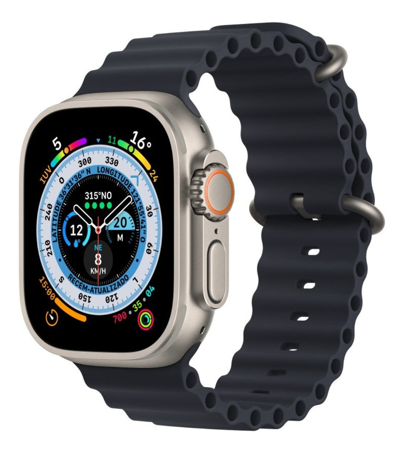 Pulseira Oceano Para Apple Watch Ultra 49mm Cor Lilás