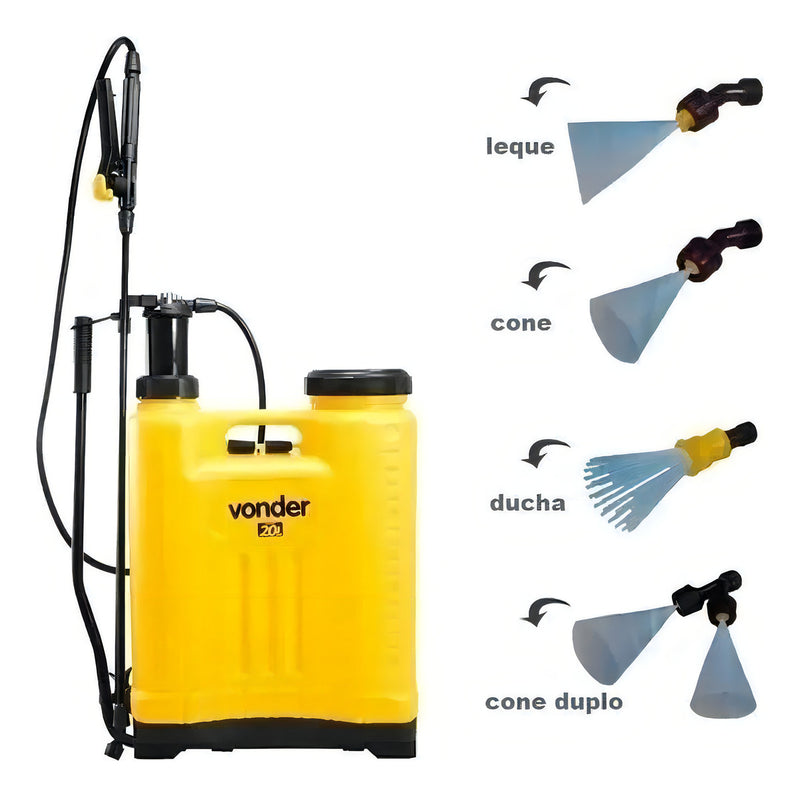 Bomba Costal Pulverização Veneno Agricola Manual 20 Litros