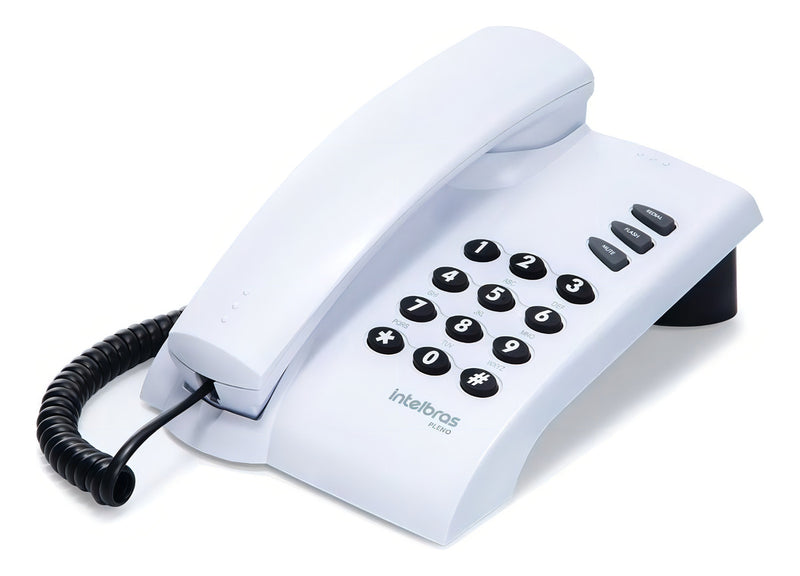 Telefone Pleno Intelbras Com Fio Preto