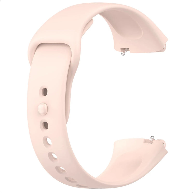 Pulseira De Silicone Sport Para Xiaomi Redmi Watch 3 Active Cor Bege Largura Da Pulseira 20 Mm