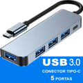 Hub Usb 8 Portas Usb 3.0 5 Gbps Extensor Adaptador Usb 3.0 Computador Pc Notebook Pdo Store