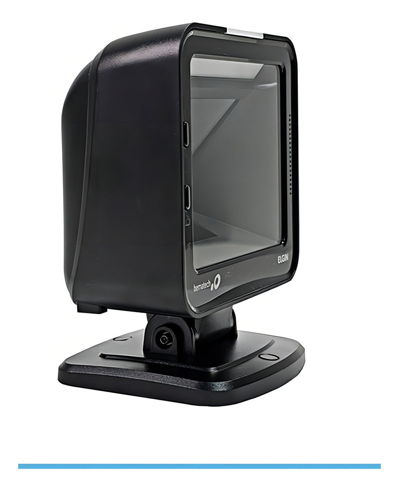 Leitor De Código De Barras Elgin El8600 1d 2d Usb Fixo Preto