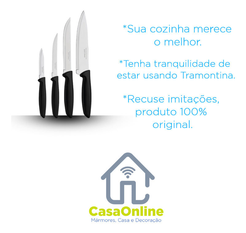 Jogo Facas Tramontina Kit Conjunto Faca Cozinha Churrasco 4p