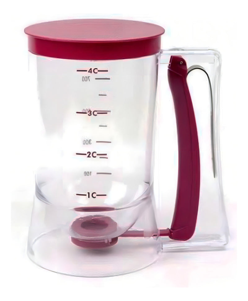 Funil Dispenser Para Massas Com Alça Dosadora Cupcake 900ml Cor Transparente