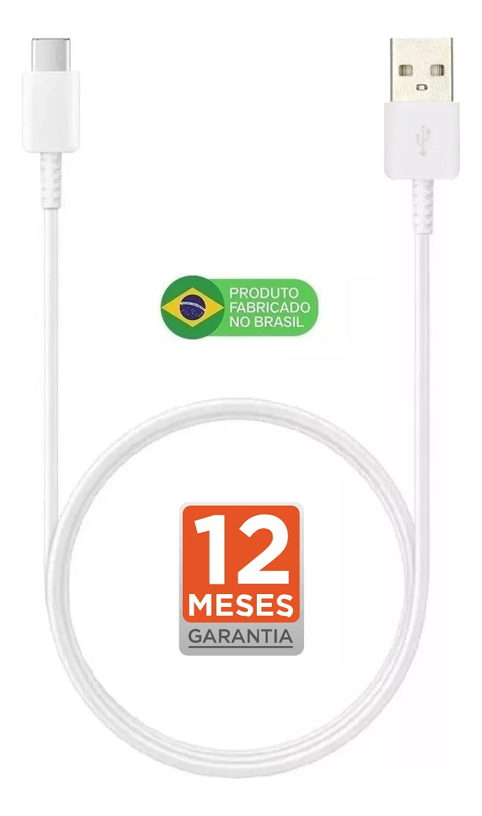 Plus do Brasil Cabo Usb Plus Turbo Tipo C Compativel Com Samsung Galaxy S25 S24 Plus S23 Fe S22 S21 S20 A16 A15 M15 A25 A24 M34 A35 A34 A12 A22 A13 M13 A14 5g A55 A53 A52 A54 A06 A05s M55 A20 A21