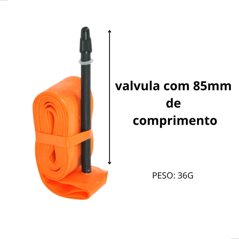 Camara De Ar Tpu 700x18 32 Valv 85mm Bico Fino Road Bike