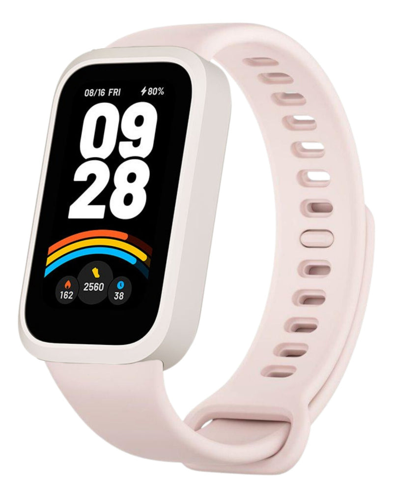 Pulseira 2em1 Protetora Para Xiaomi Smart Band 9 Active 1.47 Cor Rosa-claro