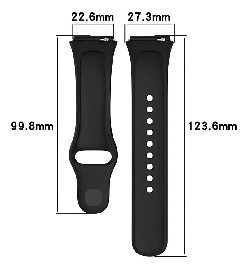 Pulseira Premium Para Xiaomi Redmi Watch 3 Active Tela 1.83 Cor Preto