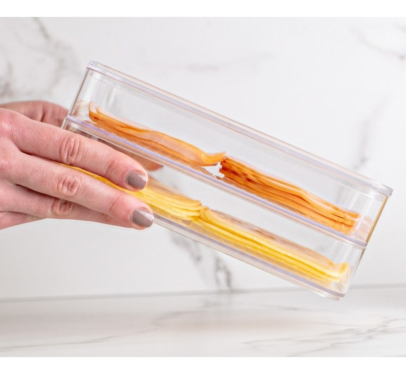 Porta Frios Duplo Geladeira Clear Fresh Natural Ou Cozinha Cor Água