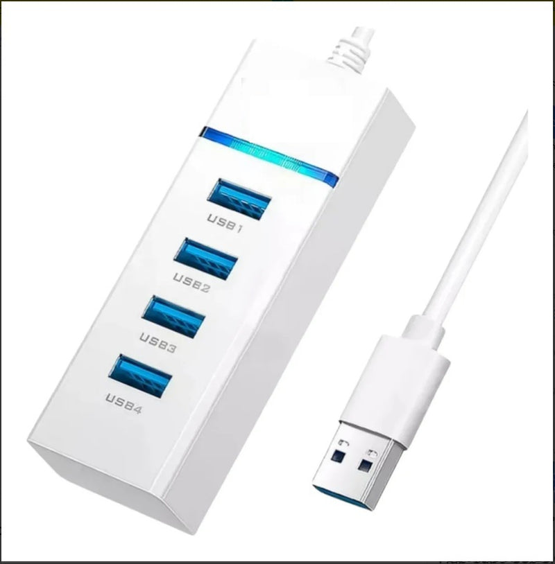 Pafesa Tech Extensão Hub Cabo Usb 3.0 Alta Velocidade Adaptador Com 4 Portas Usb Para Mouse Teclado Notebook Pc