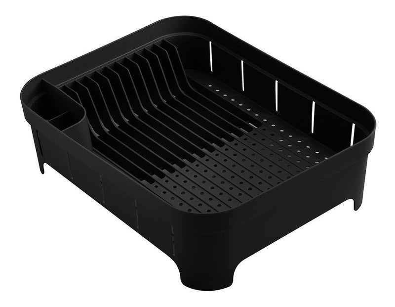 Escorredor De Louça Pratos Plástico Ou 44x30 Trium 12 Pratos Cor Cinza