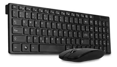 Combo Teclado E Mouse Sem Fio Usb 2.4 Ghz - Ley-171 Cor do mouse Branco Cor do teclado Branco