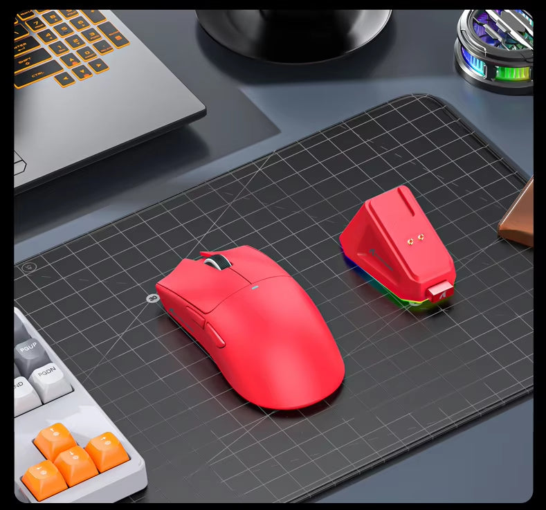 Mouse Gamer Attack Shark X11 Branco 22000 Dpi Usb Bluetooth Branco