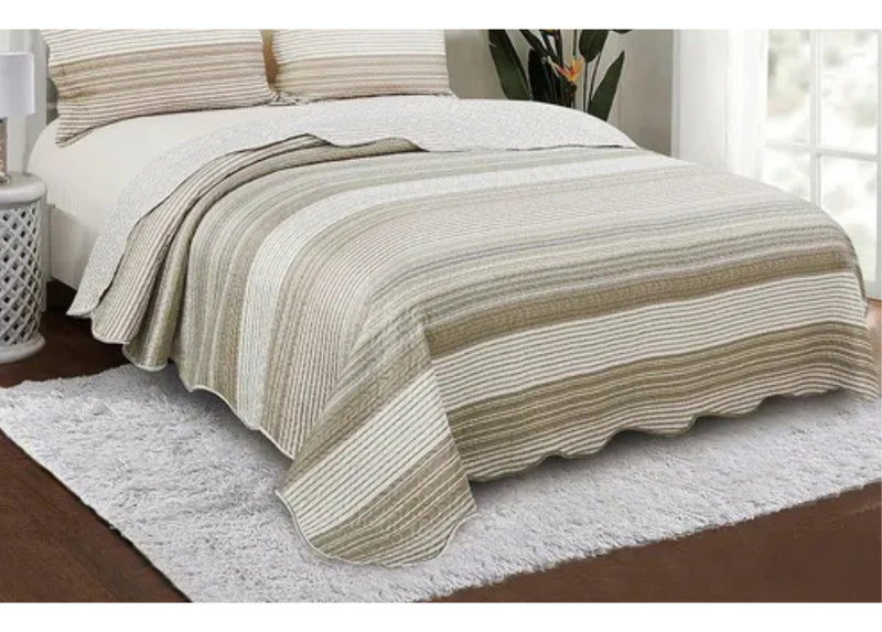 Kit Cobre Leito Colcha King Patchwork Evolution Dupla Face 3 pçs Camesa