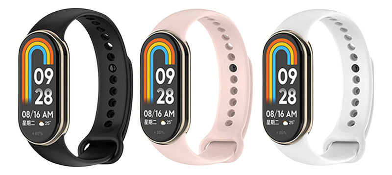 Pulseira Silicone Premium Para Smartband Mi Band 9 Miband 9 Cor Vermelho Largura da pulseira 15 cm
