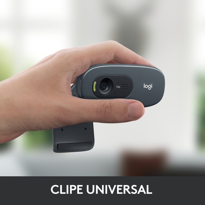 Webcam HD Logitech C270 com Microfone Embutido