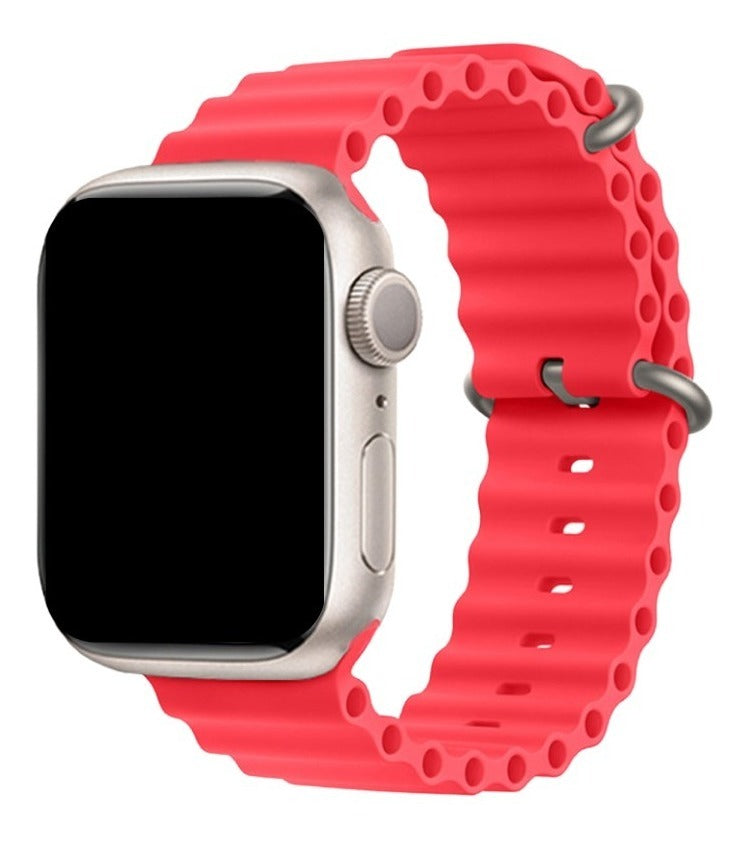 Pulseira Oceano Para Apple Watch Ultra 49mm Cor Rosa-claro