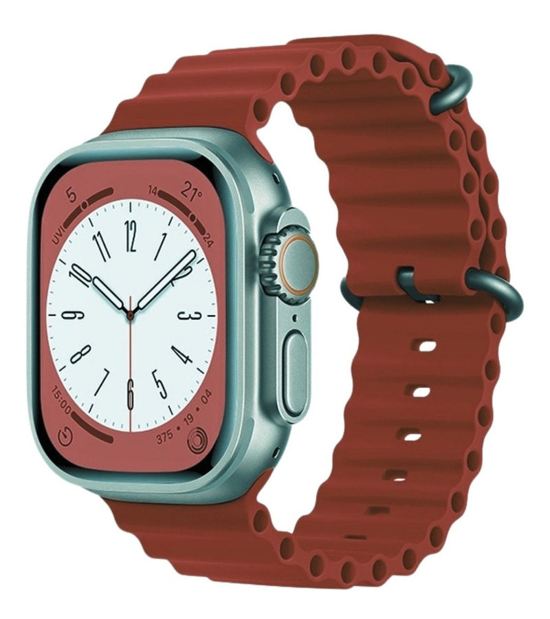 Pulseira Oceano Para Apple Watch Ultra 49mm Cor Rosa-claro