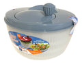 Centrífuga De Salada Secador Verduras Manual 4 Litros Cores Cor Cinza