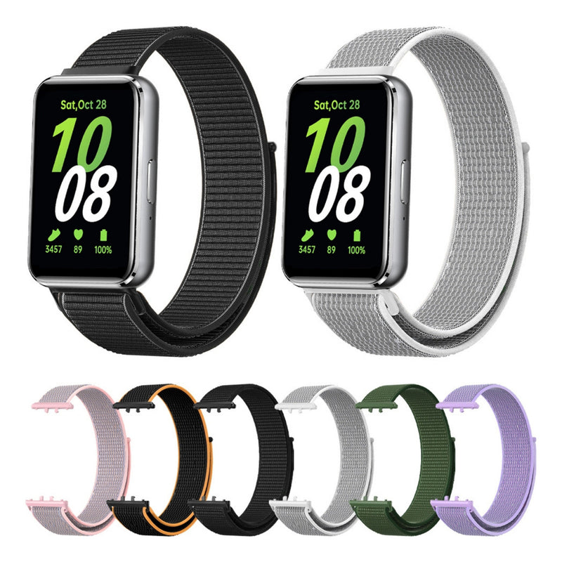 Pulseira Fecho Silicone Para Samsung Galaxy Fit 3 Sm-r390 Cor Nude Largura Da Pulseira 20 Mm