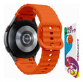 Pulseira De Silicone Ridge 3 Cores 123-alc-07 Marca 123smart Compavel Com Samsung Galaxy Watch 4 5 6 7 Fe 40mm 42mm 43mm 44mm 45mm 46mm 47mm Classic Pro - Cor Preto