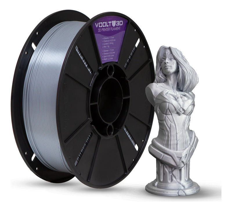 Voolt3D PLA Filamento 1.75mm Premium 1kg Cor Bege Caucasiano