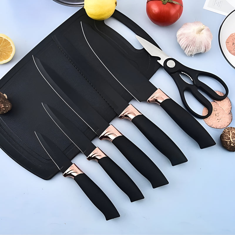 Kit Conjunto 19 Pçs De Utensílios Facas Silicone E Plástico