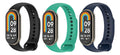 3x Pulseira Silicone Para Smartband Mi Band 9 Miband 9 Cor Preto/Preto/Preto Largura da pulseira 15 cm