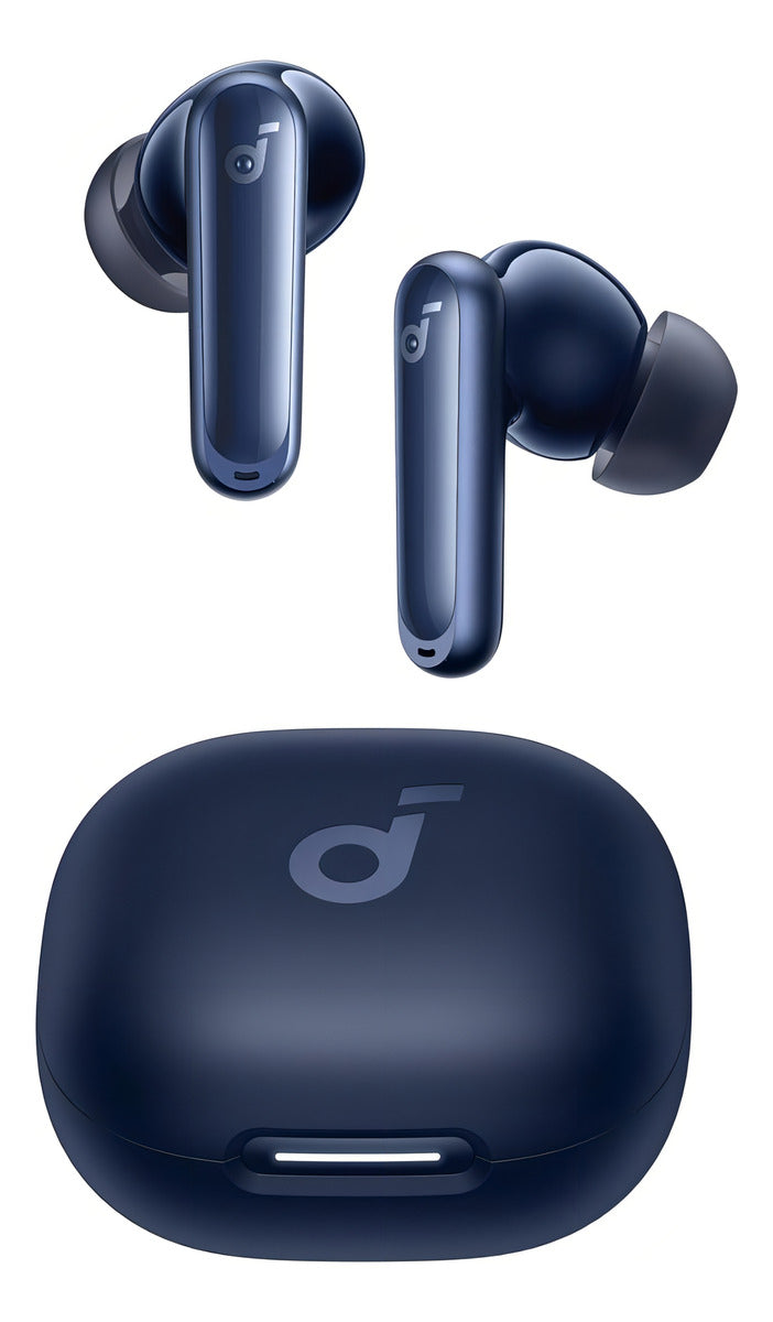 Fone De Ouvido In ear Soundcore by Anker P40i com Cancelamento Ativo de Ruído Automático Graves Poderosos 60H de Reprodução Estojo 2 em 1 Suporte IPX5 Carregamento Sem Fio Bluetooth 5.3 Cor Preto