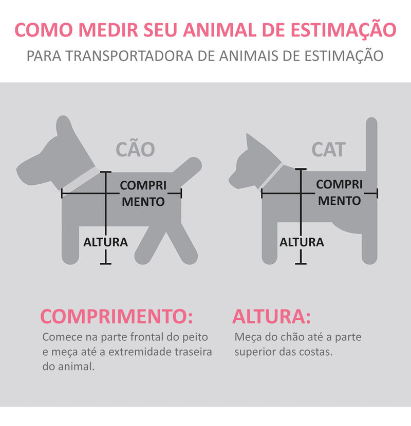 Bolsa Transporte Pet Caixa Transporte Médio Avião Paw Up Cor Cinza