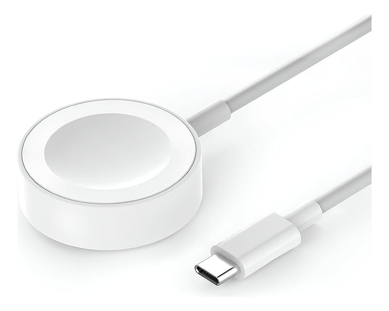 Cabo Magnetico Carregador P/ Relógio Apple Watch Series 2 3 4 5 6 Indução Smartwatch Cor Branco Boyu Cell