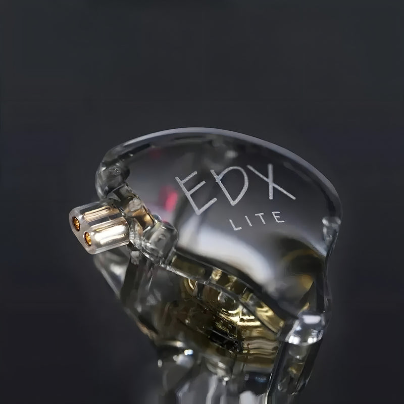 Fone De Ouvido Kz Edx Lite Dj Musical Retorno Palco In-ear Cor Fume
