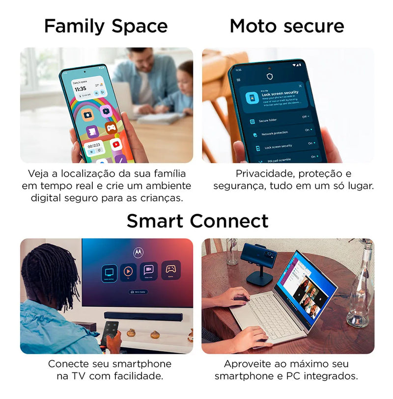 Smartphone Motorola Moto g75 5G - 256GB 16GB (8GB RAM+8GB Ram Boost) e 50MP Sony Lytia 600 Camera Moto AI Ultrarresistencia militar - Preto